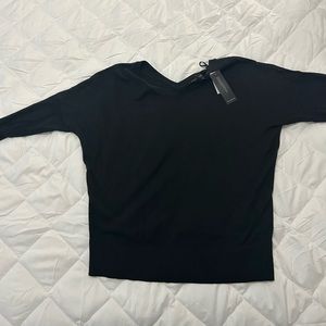 Banana Republic Factory Black V-Neck Sweater Size S NWT